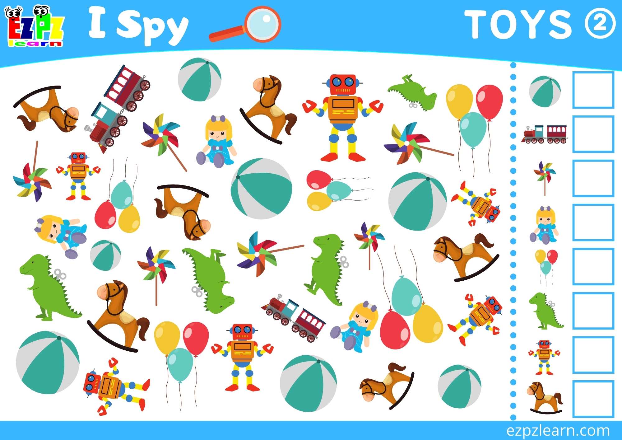 Toys 2 Topic I Spy Game for kids Free PDF Download